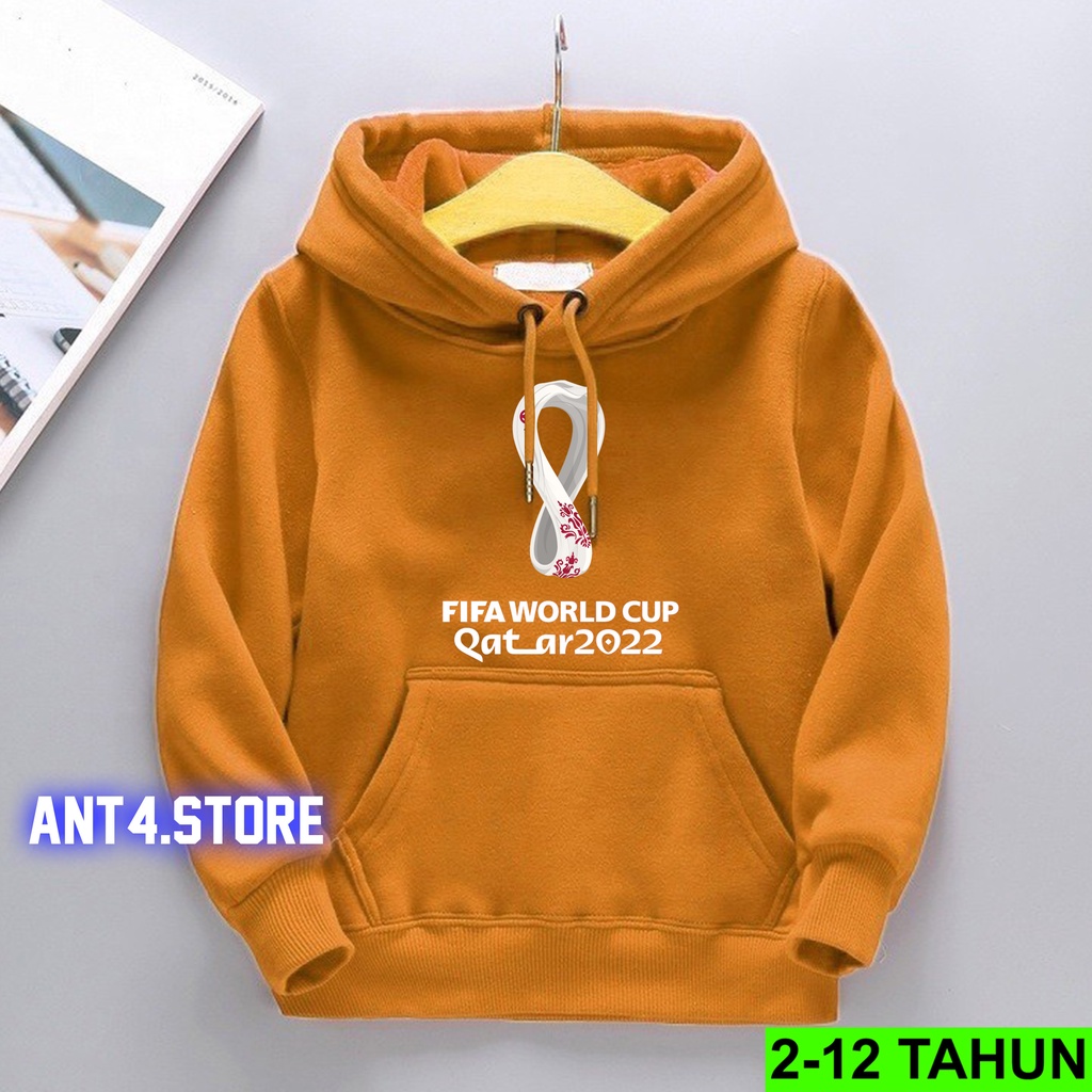 Hoodie Anak Usia 2 - 12 Tahun Jaket WORLD CUP QATAR Hodie Anak Piala Dunia 2022