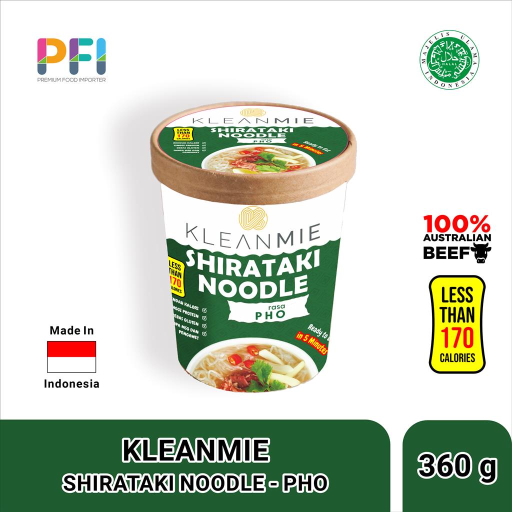 

Kleanmie Shirataki Noodle Pho Vietnam 360g - Mie Shirataki Pho 360g