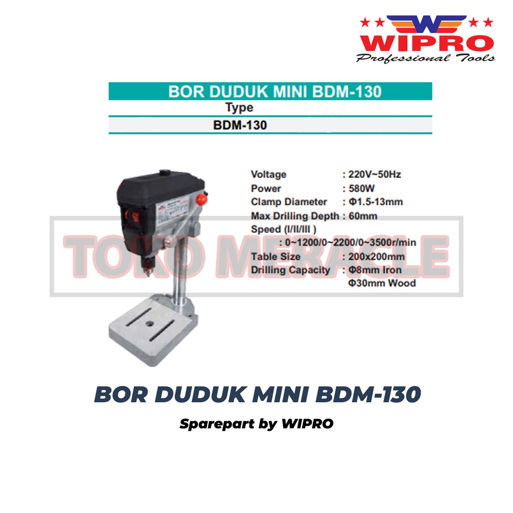 WIPRO BOR DUDUK MINI BDM130