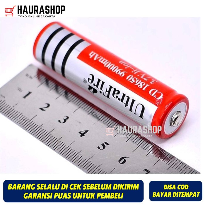 NEW Baterai 18650 Senter Kepala Dll - Merah