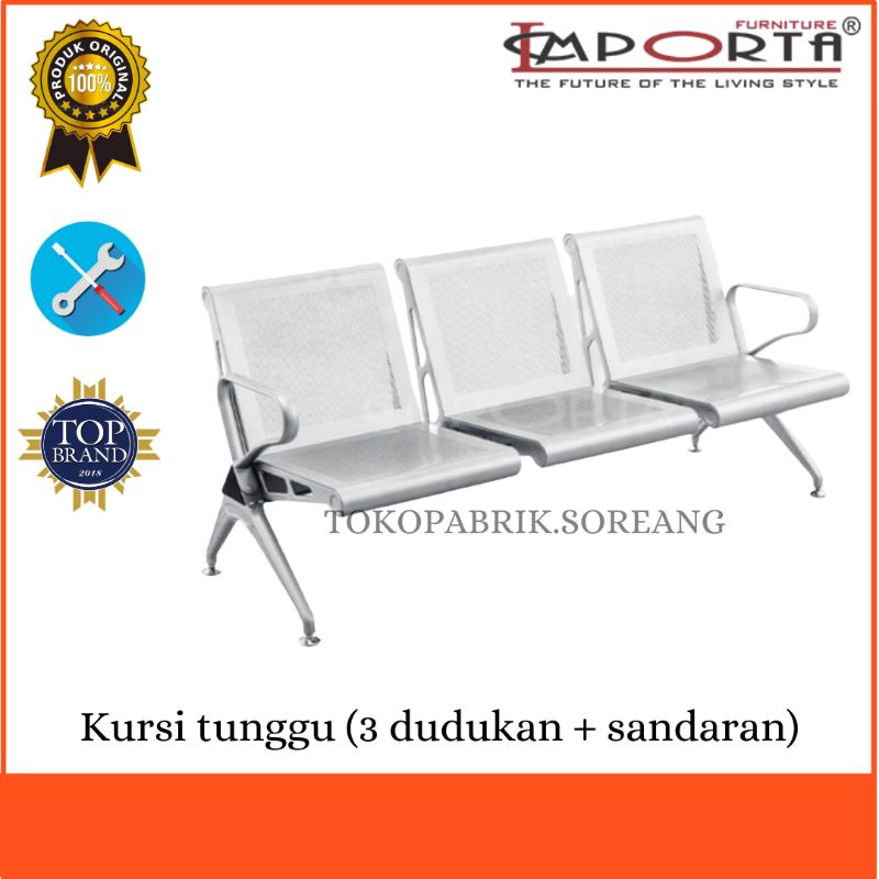 Jual Kursi Tunggu Stainless Kursi Tunggu Besi Bandara Kursi Waiting Chair Murah Shopee