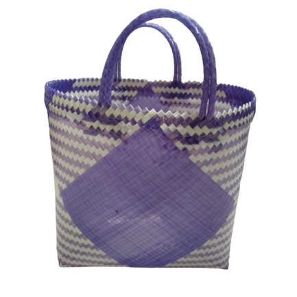 TAS ANYAMAN PLASTIK KACA GLOSY SUPER JUMBO MURAH