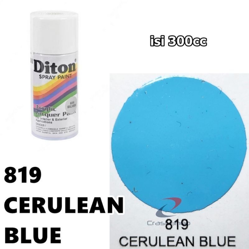 Cat Pilox Diton Cerulean Blue 819 300cc Warna Biru Muda Sepeda Motor Mobil Velg Mesin Helm