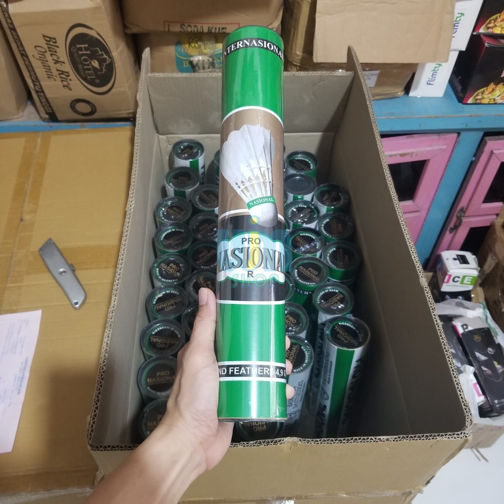 Shuttlecock Badminton Kok Bola Bulutangkis Nasional Pro Hijau