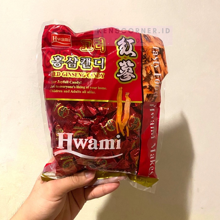 

Hwami Red Ginseng Candy / Permen Rasa Ginseng Merah / Permen Ginseng - 300 Gram