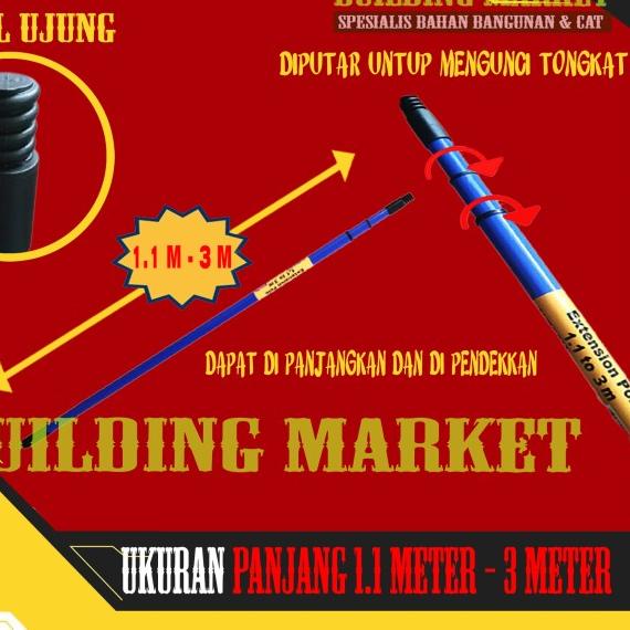 ROLLER EXTENSION POLE TONGKAT PENYAMBUNG ROL TONGKAT CAT ACE OLDFIELDS