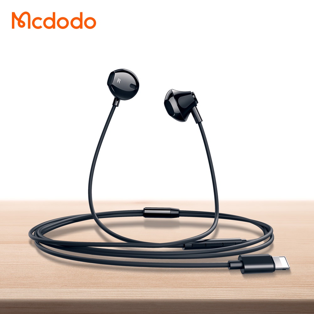 Mcdodo Headset Earphone In-Ear Kabel 1.2M Support Kontrol Volume HIFI Stereo