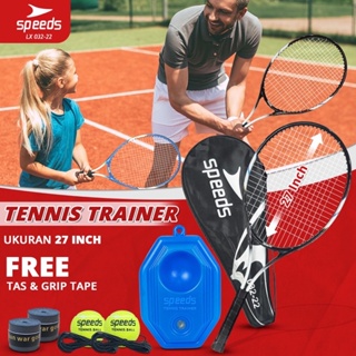 SPEEDS Raket Tennis Set Bola Raket Tenis Latihan Tenis Tennis Trainner Training Toll Exercise 27inch Raket Olaharaga 032-22