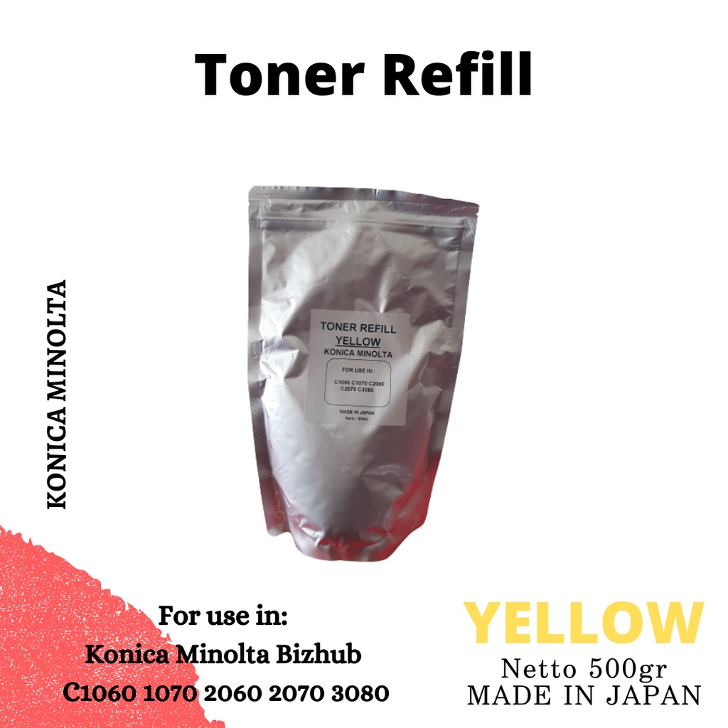 Toner Refill Konica Minolta BIZHUB C1060 1070 2060 2070 3080 TN619