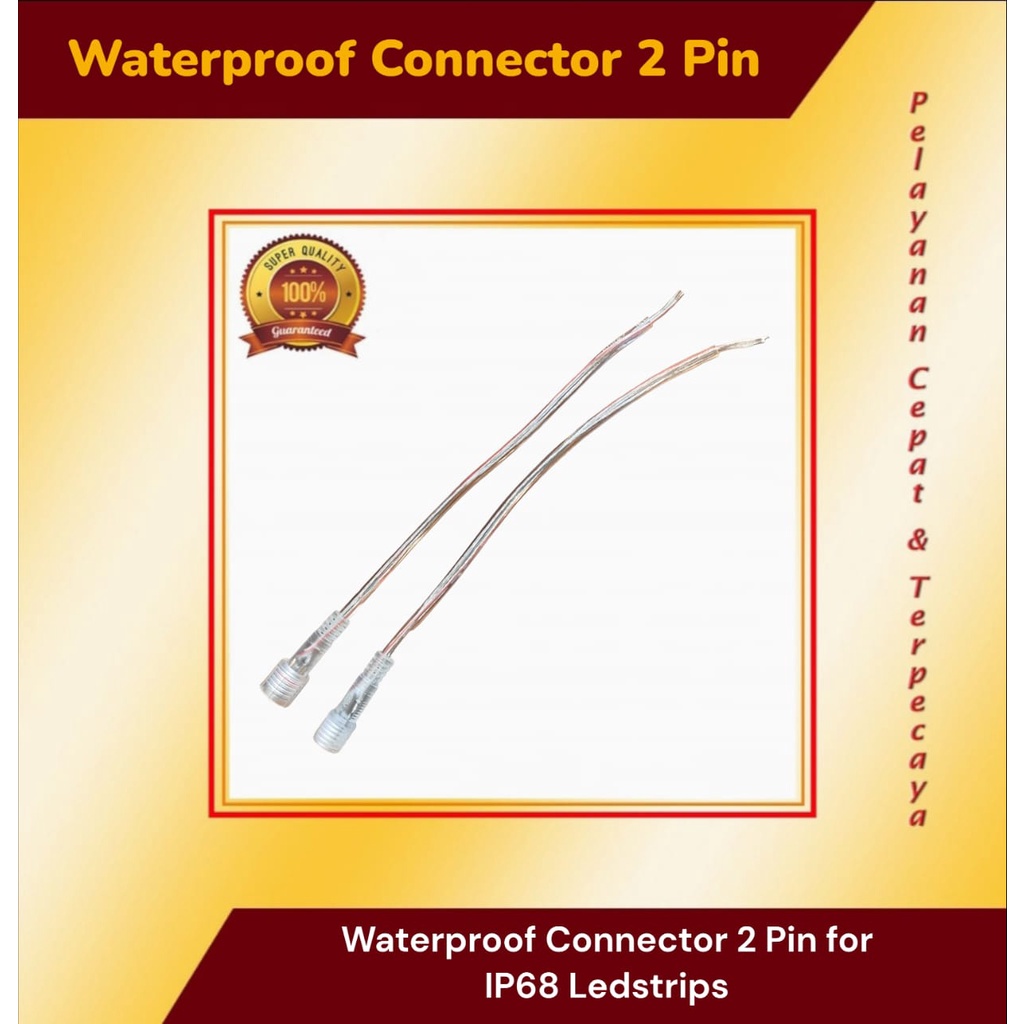 Waterproof Connector 2 Pin for IP68 Ledstrips