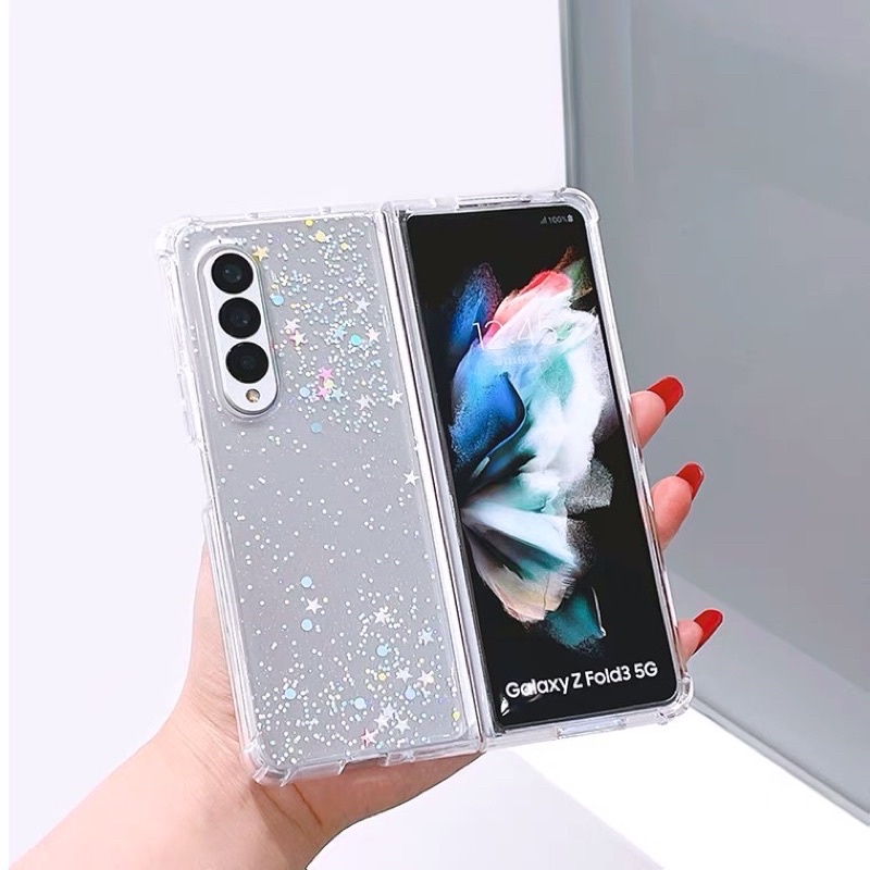 Samsung Galaxy Z Flip 3 4 2 Fold 2 3 4 Star Pastel Glitter Case TIPE HP LAIN READY