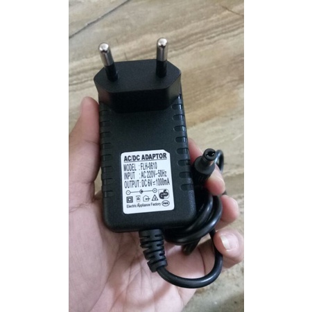 Charger Adaptor motor mobil Aki 6v 7Ah 6v 1000mAh 2 lampu