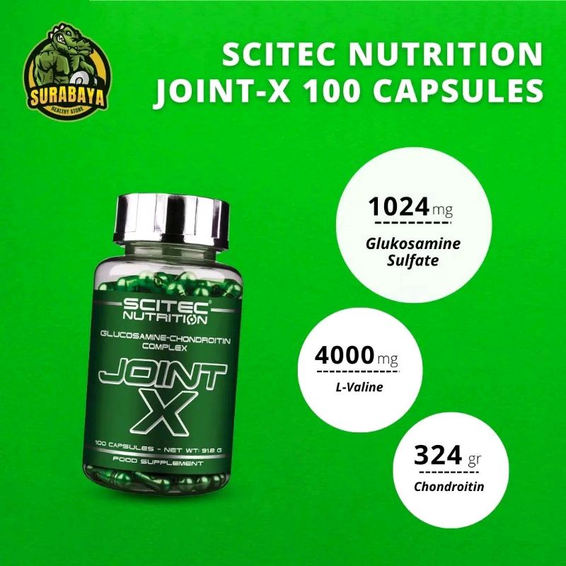 SCITEC NUTRITION JOINT X 100 CAPSULES GLUCOSAMINE MSM CHONDROITINE JOINTX