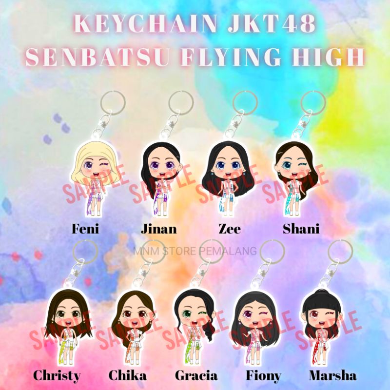KEYCHAIN JKT48 SENBATSU FLYING HIGH
