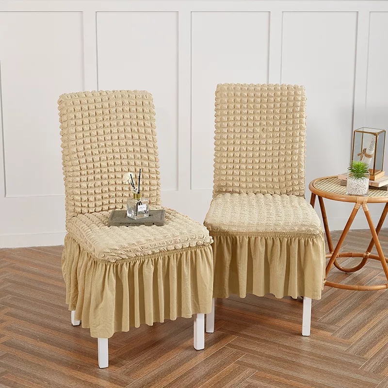 ETFELICEL Luxury Chair Cover / Penutup Alas Sarung Kursi Elastis Scretch Tebal Mewah Renda Abstract