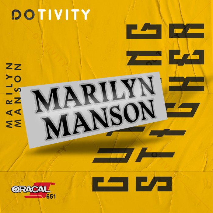 

Cutting Sticker MARILYN MANSON