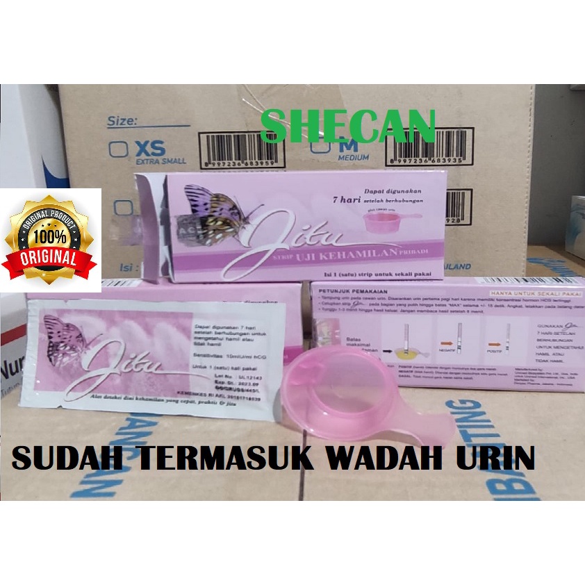TEST PACK JITU UC + WADAH  ALAT TEST KEHAMILAN PRIVASI AMAN