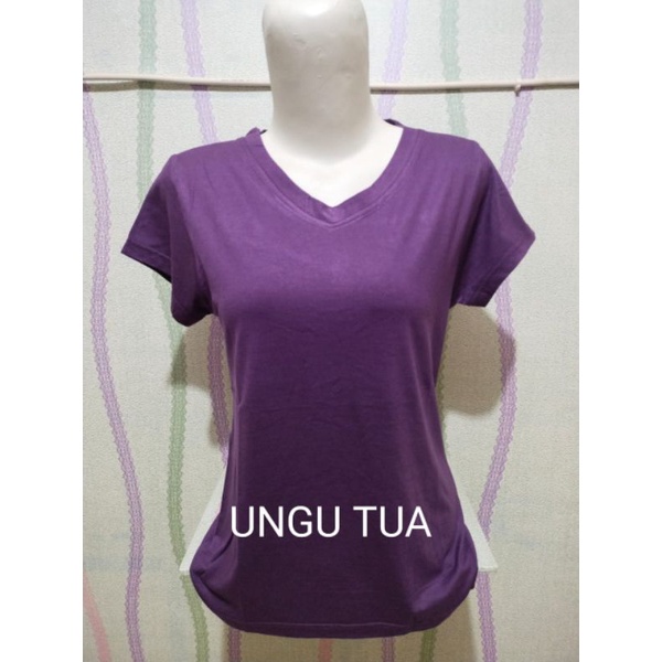 SALE KAOS ATASAN WANITA POLOS V NECK SALE KAOS WANITA