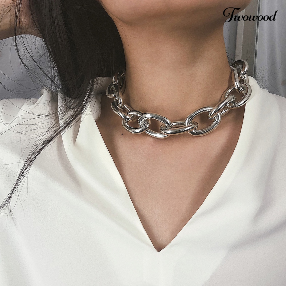 Kalung Choker Gelang Rantai Gaya Punk Untuk Wanita