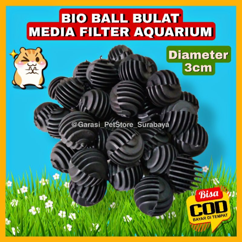 GPSS- Bio Ball Bulat 3cm Media Filter Aquarium Aquascape Bio Ball Rambutan Bio Ring Media Filter Aquarium Bio Block Selang Aerator Selang Airasi Aerasi Batu Aerator Gelembung Akuarium Filter Akuarium Aksesoris Aquarium Biofom Filter Aquarium Aquascape