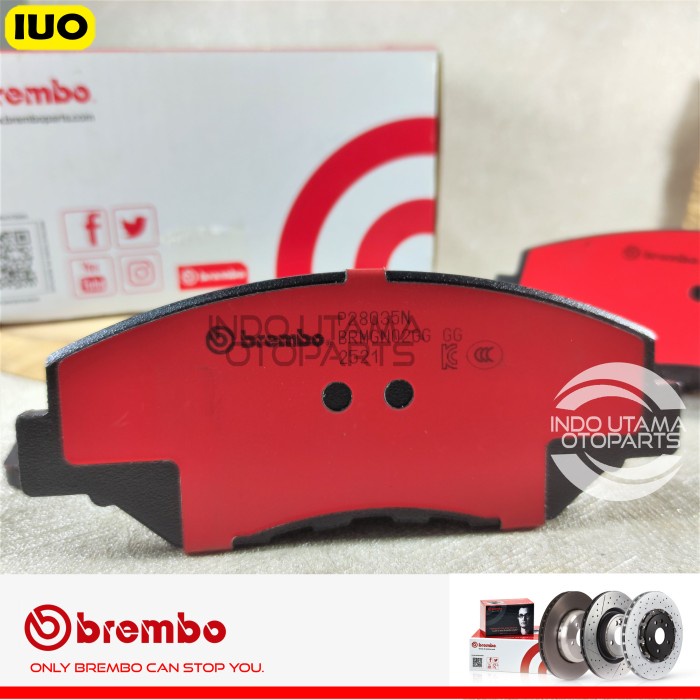 Kampas Rem Depan Civic Turbo 2015-2021 Brake Pad BREMBO P28035N