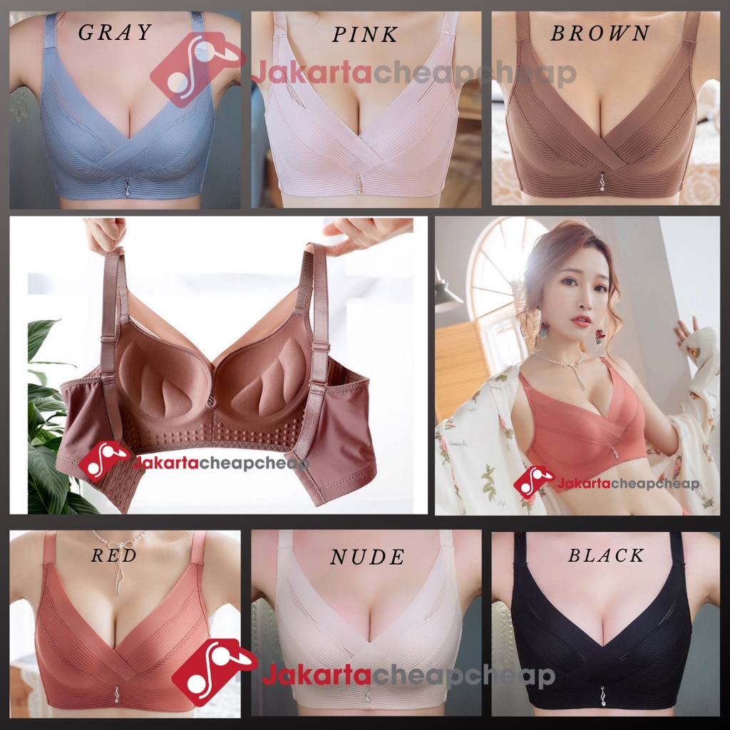 JC090 Pakaian Dalam Wanita Busa Push Up Bra Sexy Tanpa Kawat