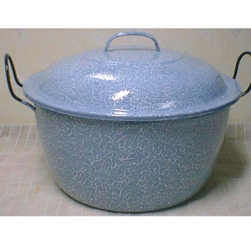 Panci blirik 45 cm/panci burik biru 45 cm/Panci loreng biru/Panci besar blirik 45 cm