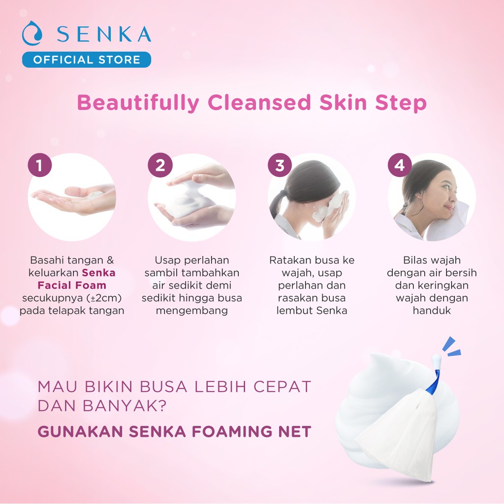 SENKA Perfect Whip Facial Foam / Whip Clay / Whip Vibrant / Whip Fresh / Whip Acne Care / Whip Collagen