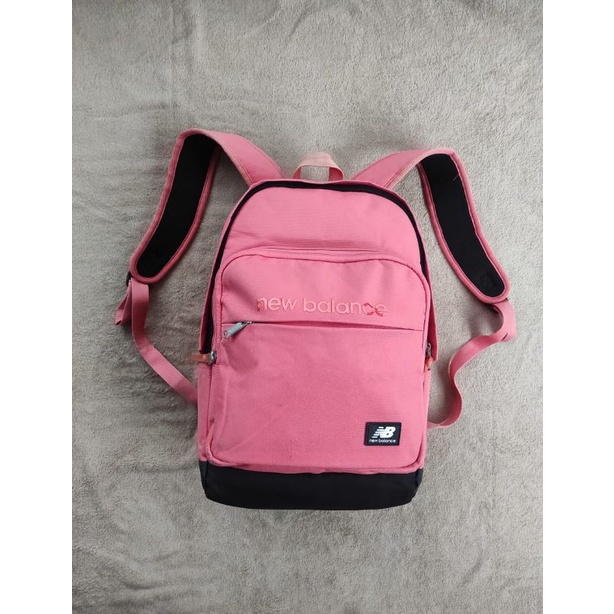 ransel tas second new balance pink muat leptop wanita atau cewek dan anak untuk kerja atau sekolah m