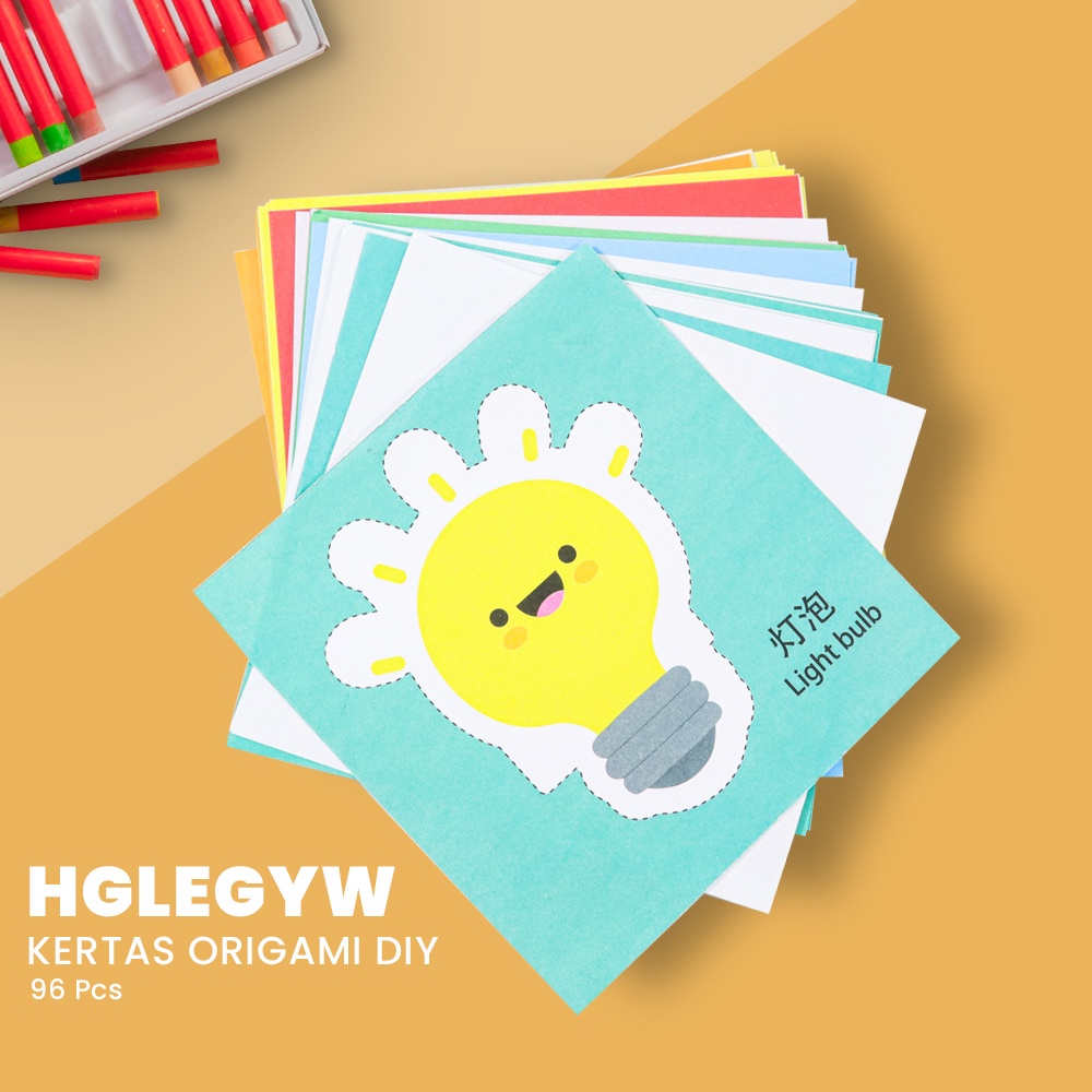

Kertas Potong Origami DIY Colorful Paper Cutting 96PCS - HW369 - Yellow