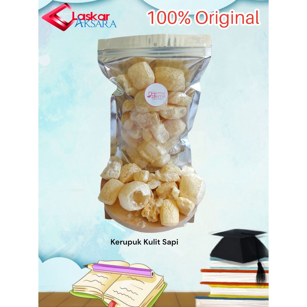 

Krupuk kulit Asli Rasa Asin Gurih Dorokdok Kulit Sapi Kerupuk / Premium