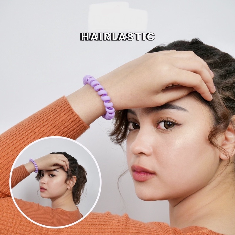 Ikat Rambut Spiral / Karet Rambut Spiral - Kualitas Import Tebal Bagus