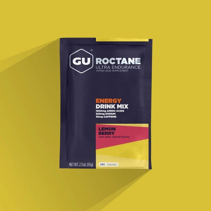 GU Roctane Energy Drink Mix Lemon 65g Hydration Electrolyte Endurance