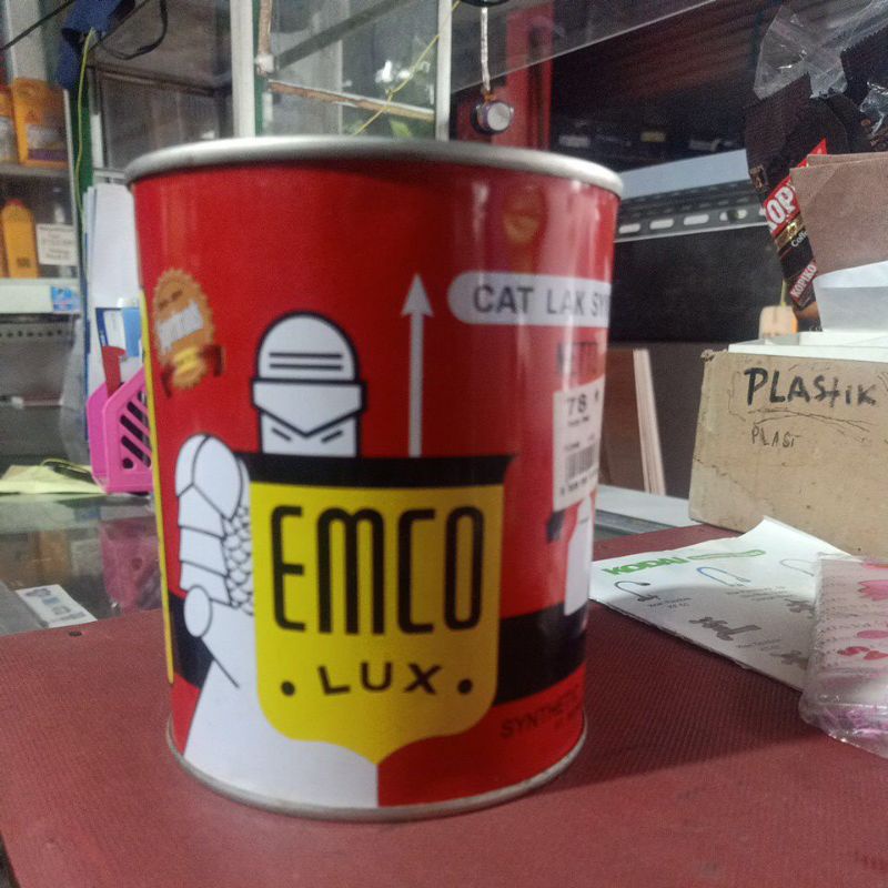 Cat minyak emco putuh / hitam / hitam doff 1kg