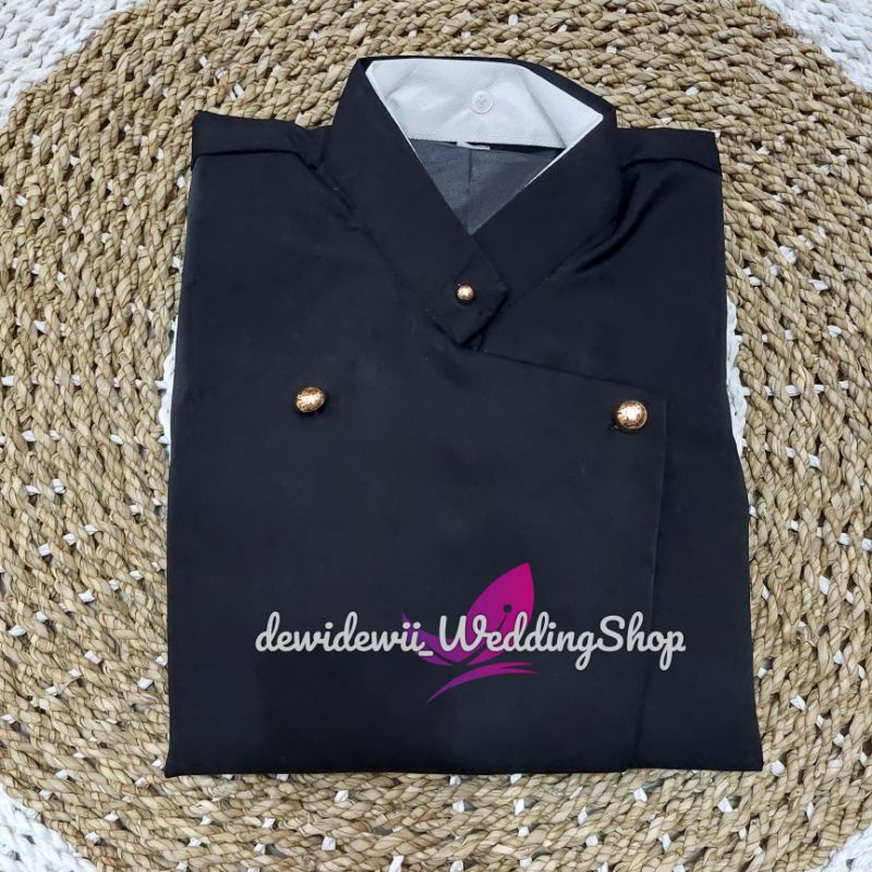 Beskap Solo - Warna Hitam (Polos &amp; Bordir)