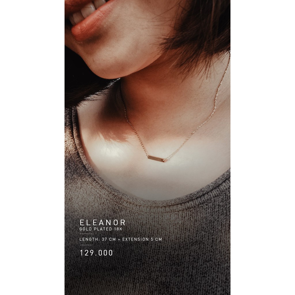 PREMIUM ELEANOR NECKLACE (STAINLESS STEEL + 18K GOLD PLATED) - ANTI KARAT