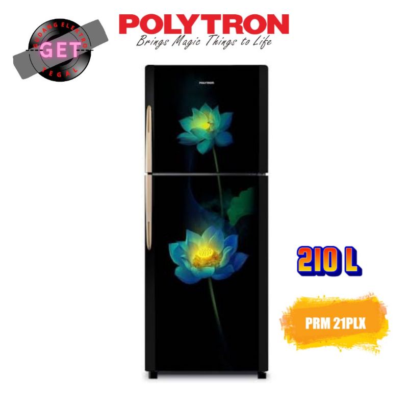 KULKAS 2 PINTU POLYTRON ~ PRM 21PLX [BELLEZA SERIES] TANPA SALJU (KOTA TEGAL)