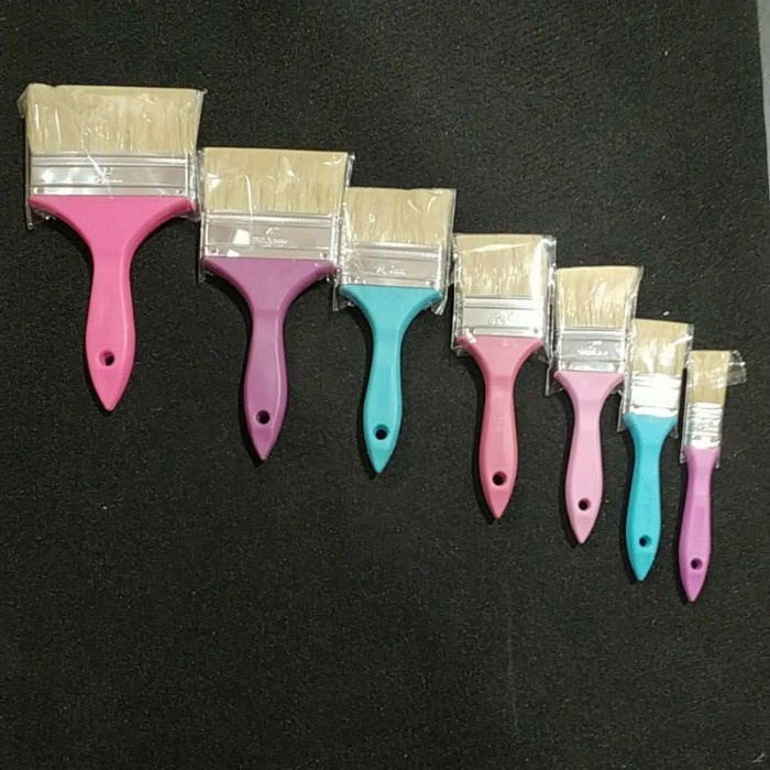 

kuas cat berbagai ukuran sjt kuas cat rumah