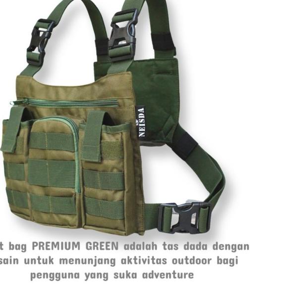 Tas dada chest bag chest rig premium - Hitam