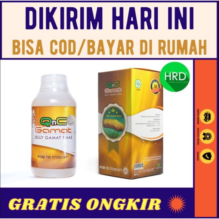 QnC Jelly Gamat Terlaris 100% Asli Emas - Jely - Jeli - Q n C - Gold G