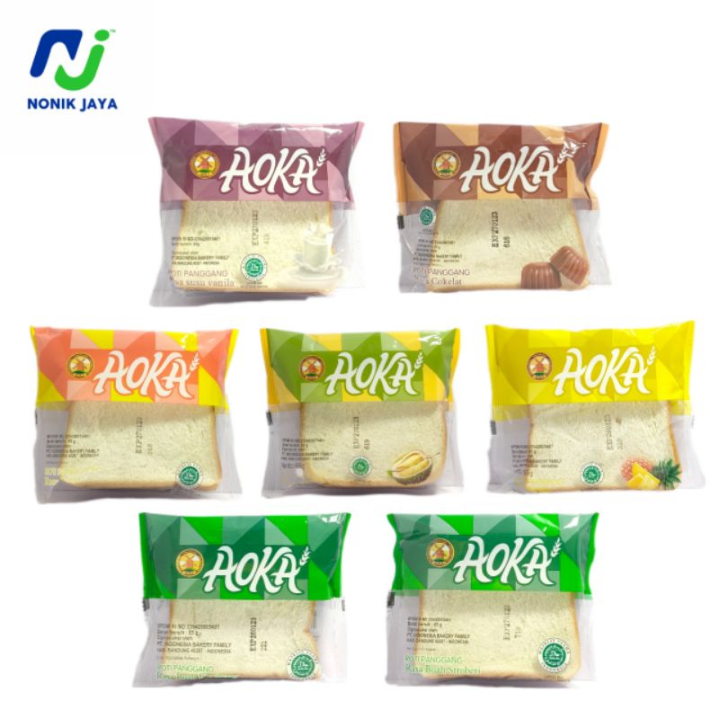 Roti Aoka Panggang / Gulung / Momotaro Paket 2 pcs