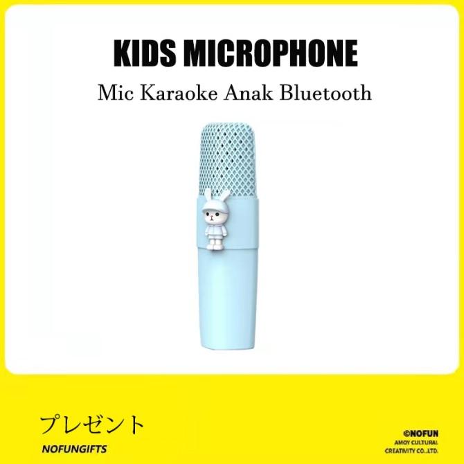 Mic K9 Wireless Microfon Anak Bluetooth Model Kartun Karaoke Player Mi