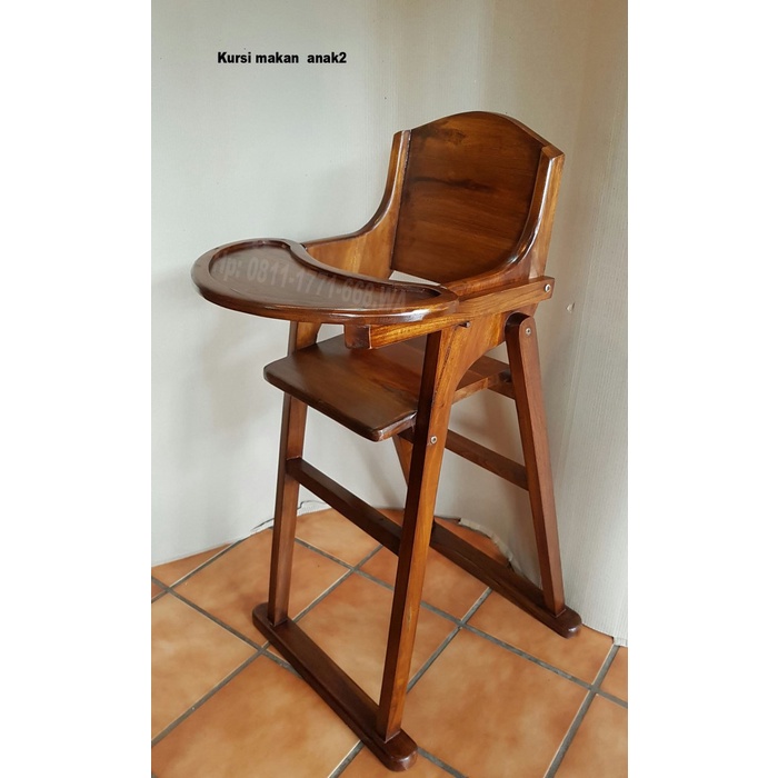 Kus Kursi Makan Untuk Anak Anak Kayu Jati