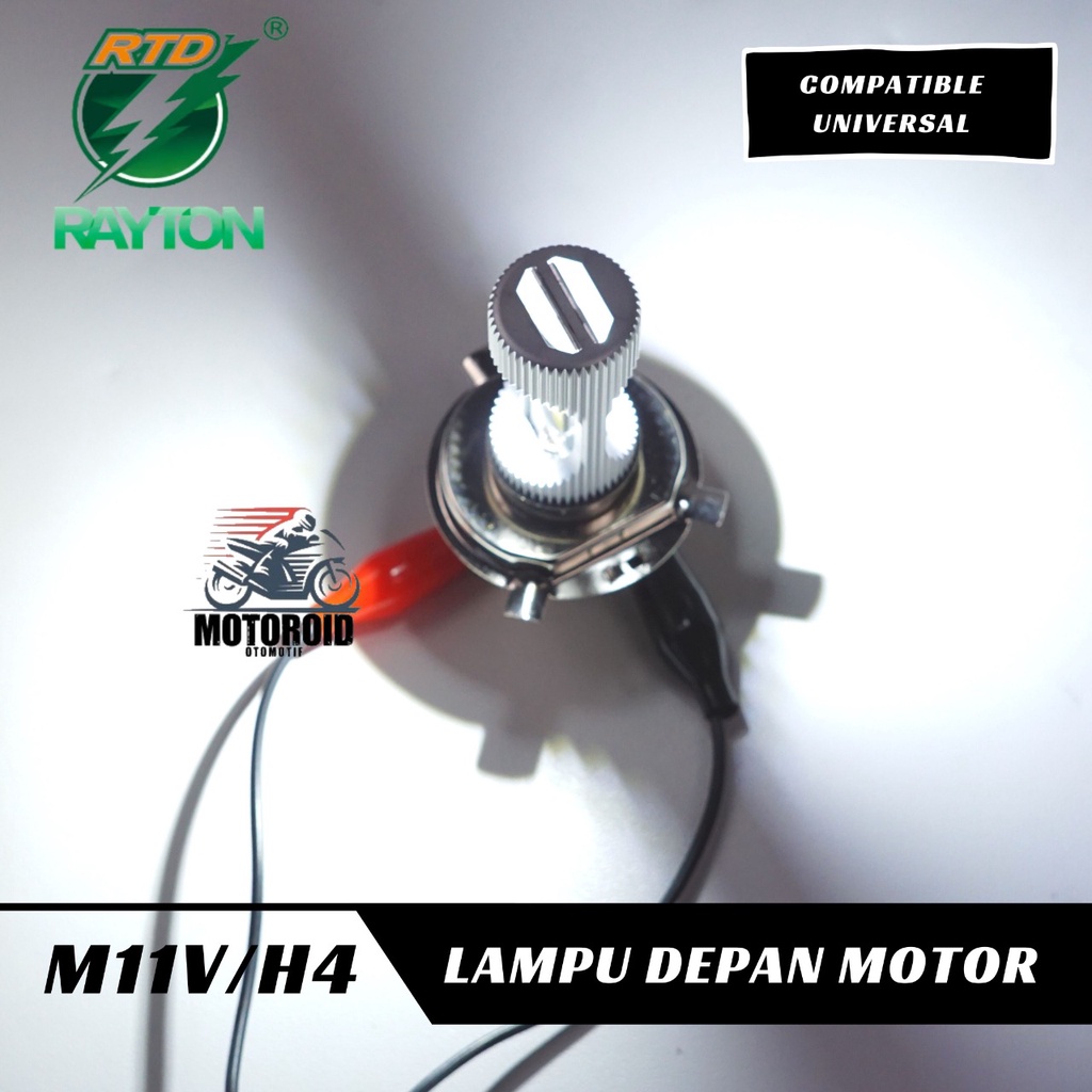 LAMPU RTD M11V-H4 8 MATA LED MOTOR BEBEK MATIC RAYTON Power 9W 8L