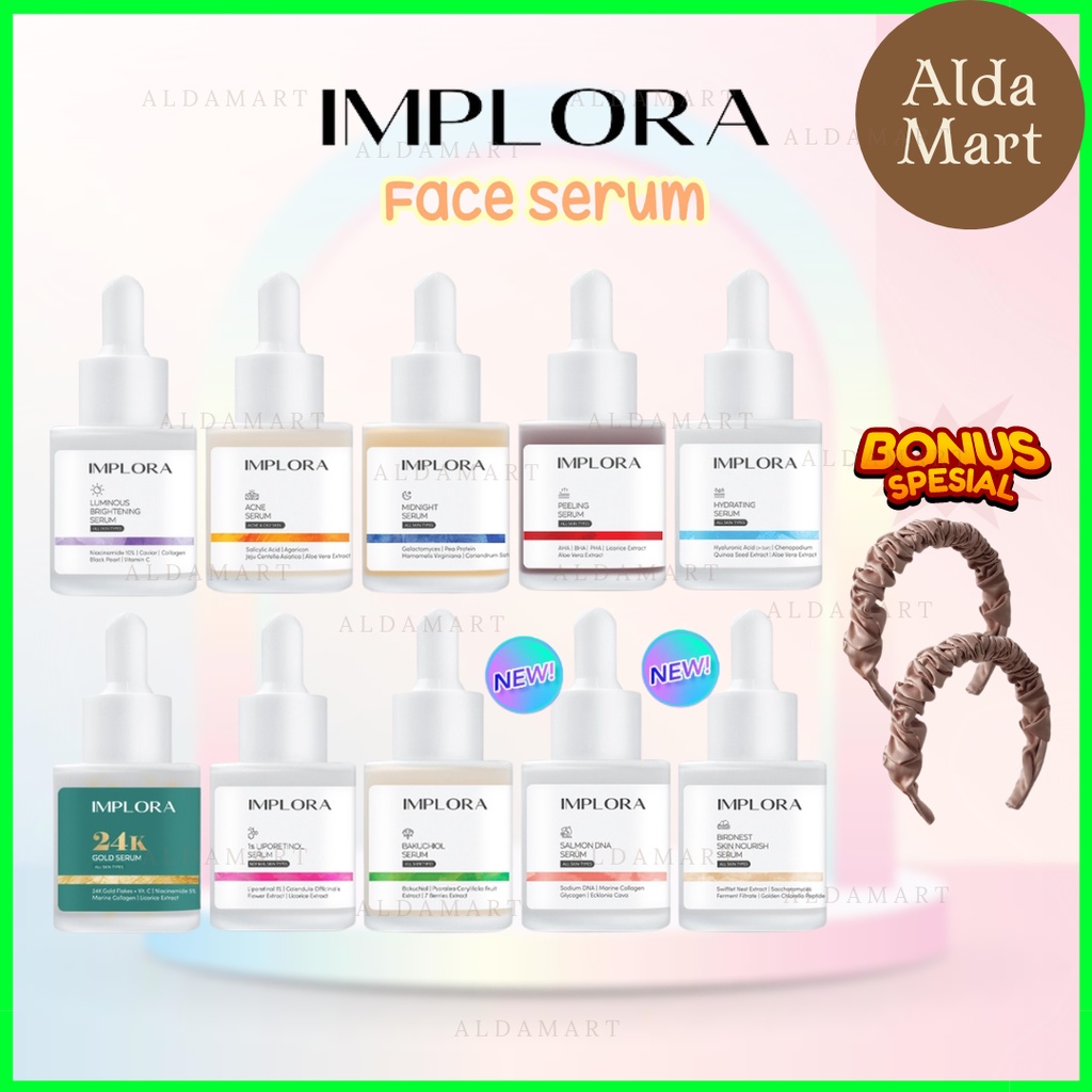 IMPLORA FACE SERUM LUMINOUS ACNE PEELING MIDNIGHT Serum Wajah