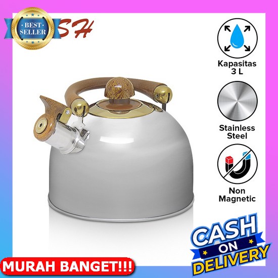 Teko / Whistling Kettle Summer Rigoletto 25 L - - Sedia Listrik Stenlis Murah Air Panas Siul Rosh Te