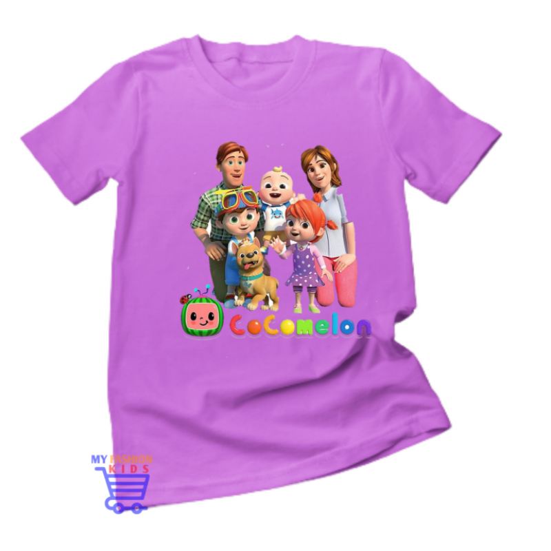 BAJU ANAK KAOS ANAK COCOMELON FAMILY TERBARU BAHAN PREMIUM