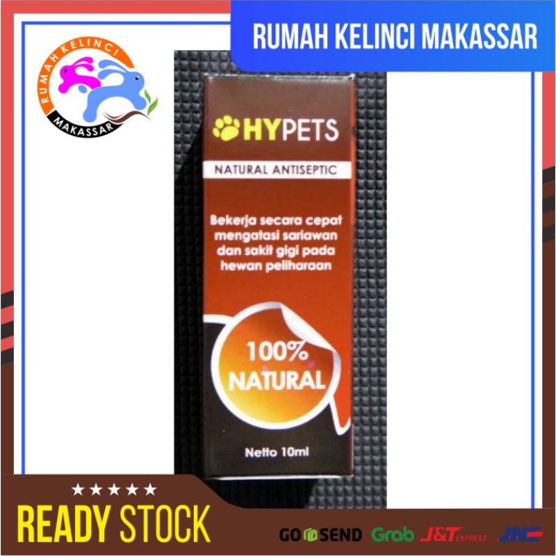HYPETS Obat Antiseptik Sariawan Sakit Gigi Bau Mulut Kucing Anjing