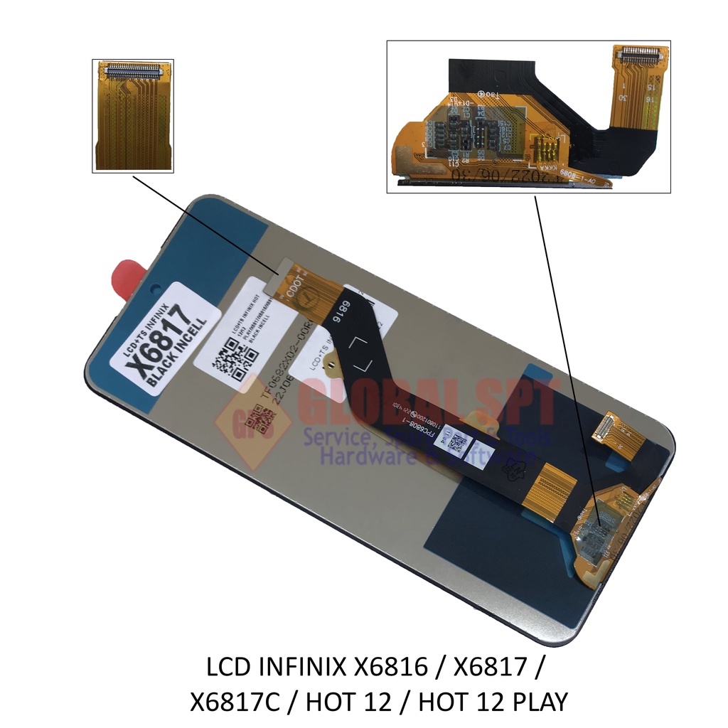 LCD TOUCHSCREEN INFINIX X6816 / X6817 / X6817C / HOT 12 / HOT 12 PLAY