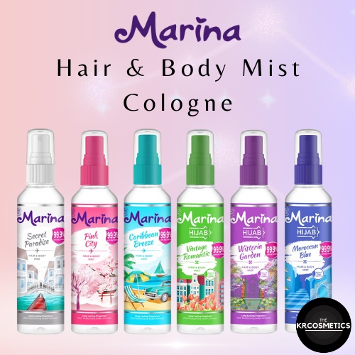 Marina Hair Body Mist Cologne parfum segar tahan lama 100ml